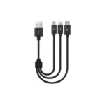 ttec Alumicable Mini Trio 30cm Charge Cable (2DK31) (TTEC2DK31)