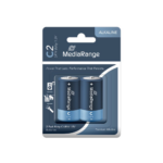 MediaRange Premium Alkaline Batteries Baby C|LR14|1.5V Pack 2 (MRBAT108)