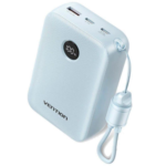 VENTION 20000mAh Power Bank (USB-C + USB-C/USB-C/USB-A) with Built-in USB-C to USB-C Cable 22.5W Blue LED Display Type (FKBL0-C) (VENFKBL0-C)
